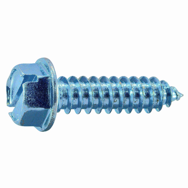 Midwest Fastener Sheet Metal Screw, 3/8" x 1-1/2 in, Zinc Plated Steel Flange Hex Head Slotted Drive, 5 PK 38245 - main